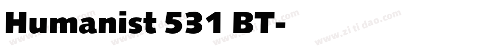 Humanist 531 BT字体转换